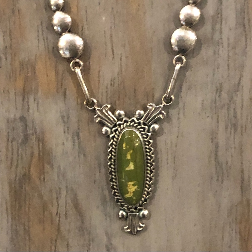 Manassa Sterling Turquoise Necklace - Picture 8 of 10